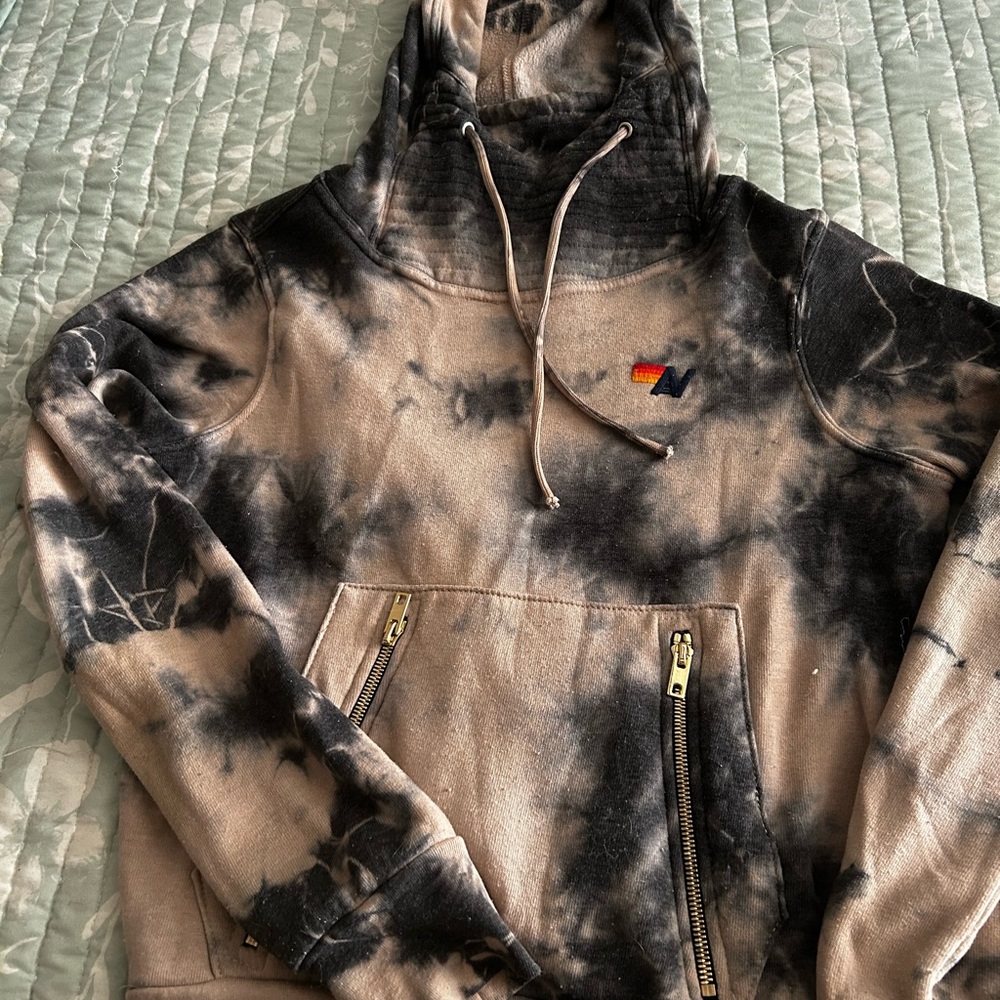 Aviator Nation Ninja Tie Dye Hoodie Sweatshirt xs LN!